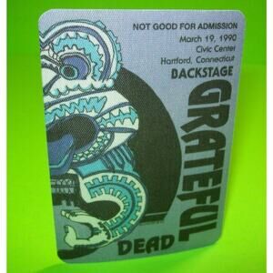 Grateful Dead Backstage Pass Freaky Tiki Puzzle 1990 Tour Otto DeadHead Groovy